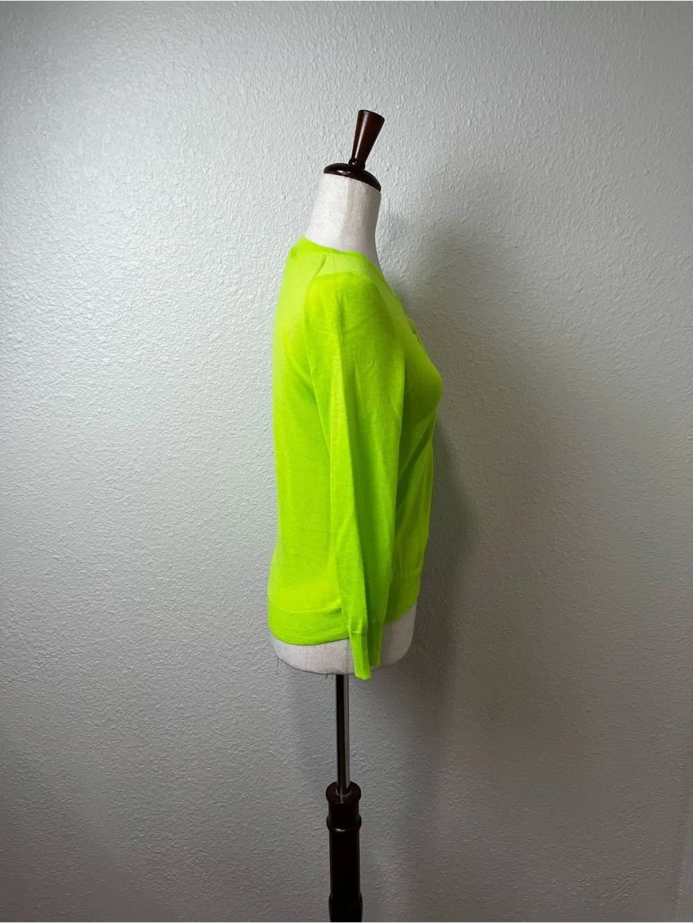 J.Crew Neon Green Italian Cashmere Cardigan Size Small
